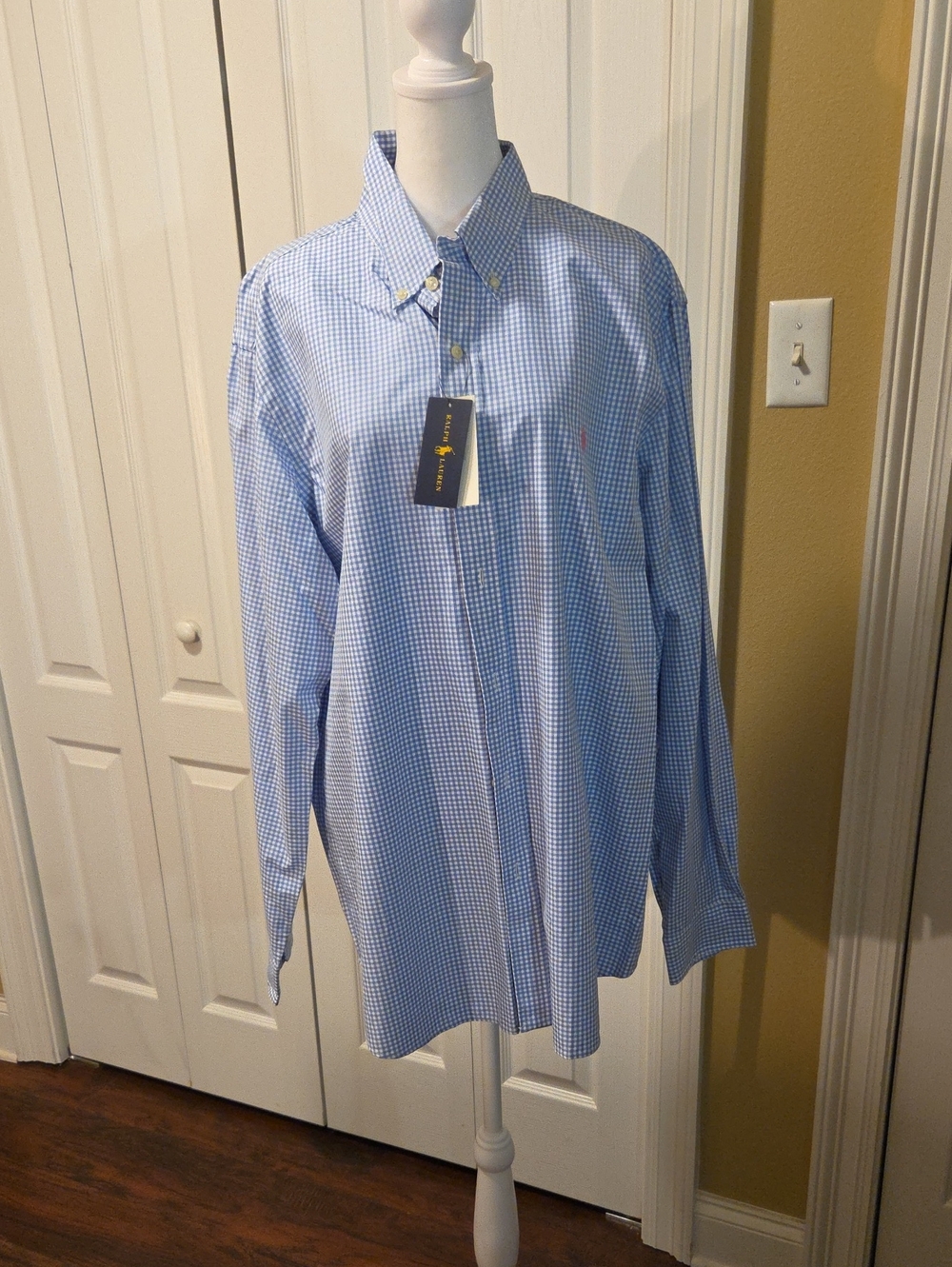 Polo by Ralph Lauren Light Blue Gingham Button-Down Shirt